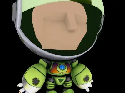 ROBOTS MIN Low-poly 3D model