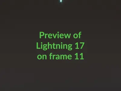 Animated Lightning v17 Low-poly 3D model
