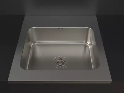 AMMERAN sink Ikea 60x63 5cm 3D model
