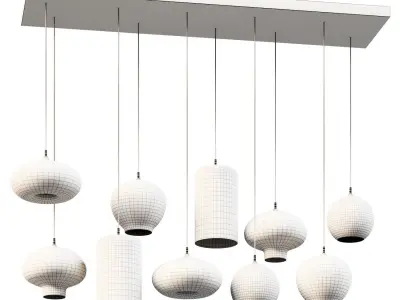 Pendant Chandelier Kasanto DIY Pendant Light 3D model
