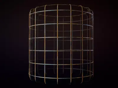 Seamless Armature Carcass PBR Material Textures Texture