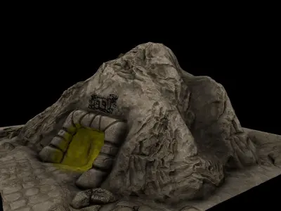 Cave Enterance 1 3D model