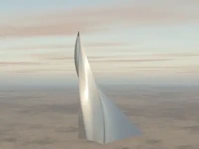 Chrome Pyramid 3D model