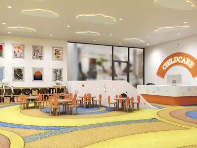 Kids Daycare Room Interior   Nursery and Kindergarten 3D Scene 3D model