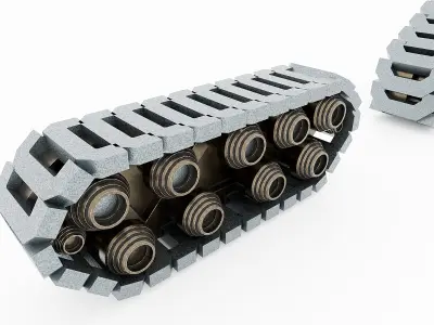 Tank tracks 3D model
