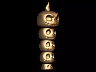 Skulls Candle 3D print model