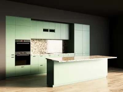 56-Kitchen8 matte 5 3D model