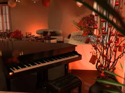 Chinese Restaurant 3D model