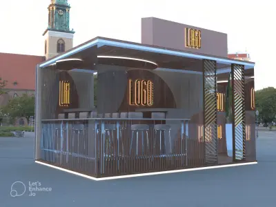 Coffee Shop 3D model 10