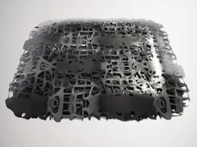 HQ PBR Textures Set Black Geometric Pattern Glossy Texture