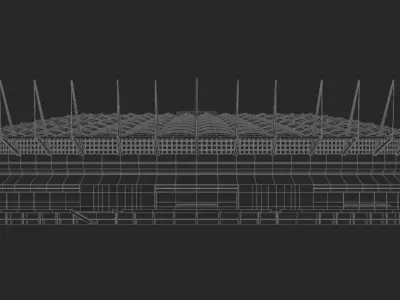 Bc Place Stadium 3D 3D model