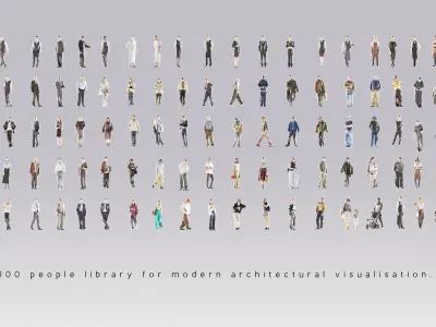 ArchViz People Bundle 100 Professional Character Models 3D model