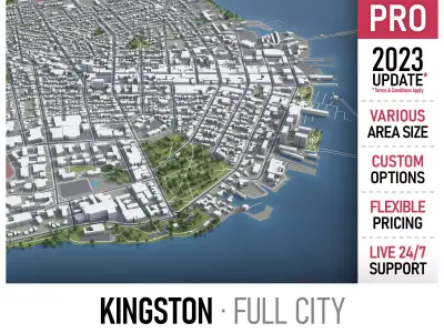 Kingston  Low-poly 3D model