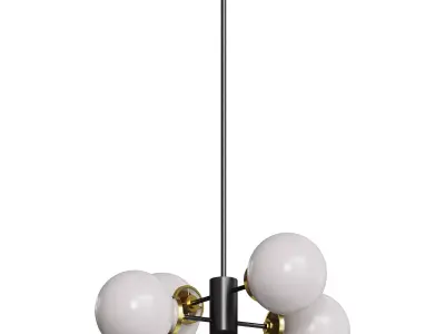 Sputnik Chandelier 3D model