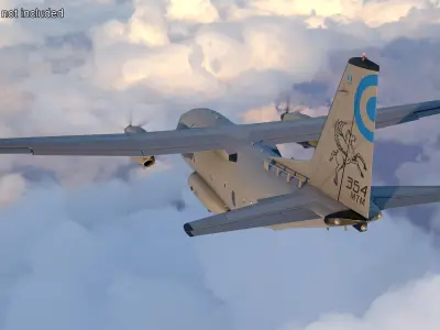  Aircraft Alenia C-27J Spartan Greece Rigged for Maya 