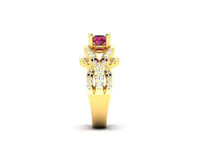 Women ring 3dm stl fbx obj render details 3D print model 3