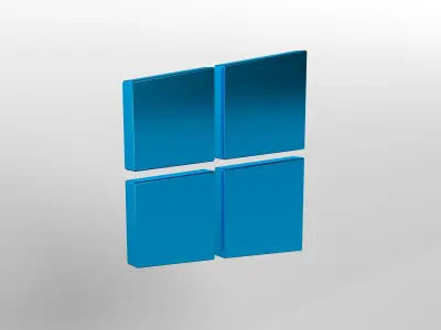 Windows 10 Logo v1 002 Free low-poly 3D model