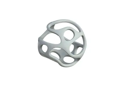 SciFi Cube Object No 19151 Low Poly Shape Texture