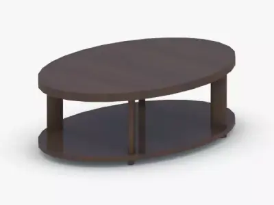 0348 - Coffee Table Low-poly 3D model