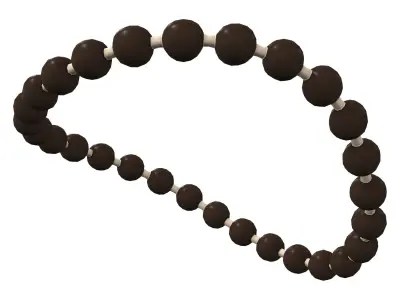 1930s Necklace Low-poly 3D model