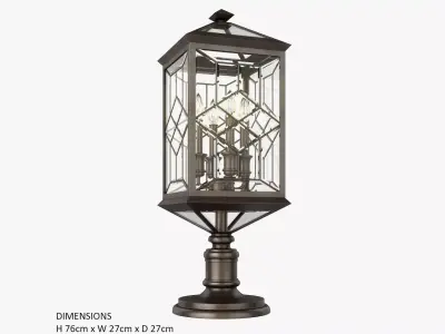 Fine Art Lamps Oxfordshire 880380ST 3D model