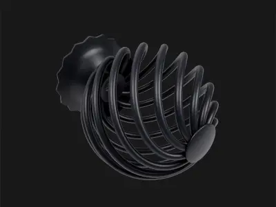 Forged handle Low-poly 3D model