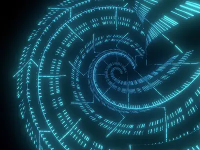 Sci fi Tower Neon Glow 3D model