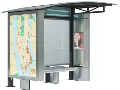 Artform Urban Alhena Shelter 3D model