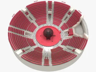  Globe of Death Steel Sphere On Circus Stage 