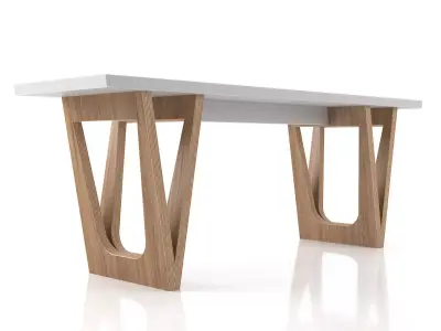 B2 modern console table Free 3D model