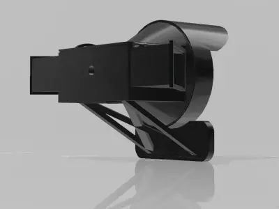 Steam locomotive head light 3D print model