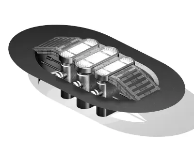 Satellite City Objects - Reserve Energy 12 3D model