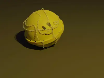 3D ball Free low-poly 3D model