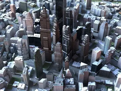 Big City 50 3D model