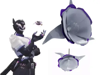 Vyse Valorant Arc Rose Lamp Shade Cover 3D model