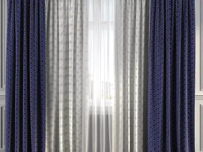 Curtain Set 242 3D model
