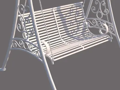 Classic swing 3D model 3D model