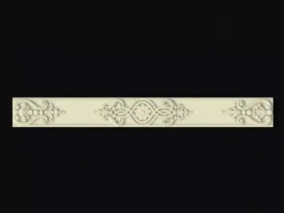 Central decor ornament for furniture 3D model 1111
