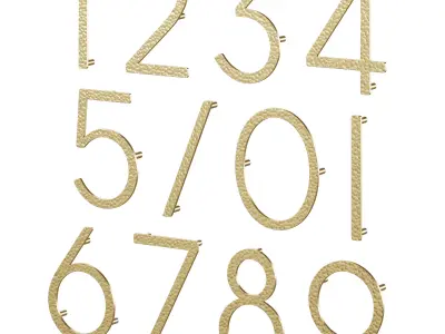 EZRA Numbers by Meraki 3D model