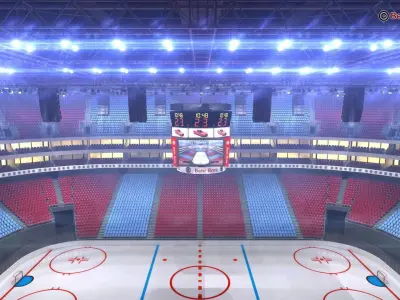 Ice Hockey Arena V2 3D model