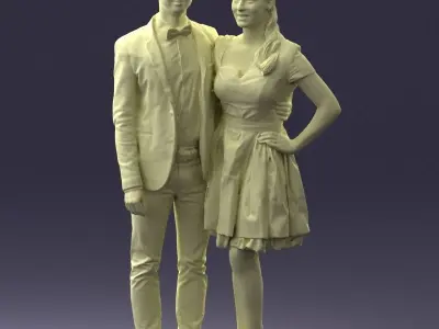 000030 Beautiful couple 0913 3D model