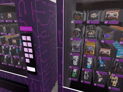 Sci-fi Automat Low-poly 3D model