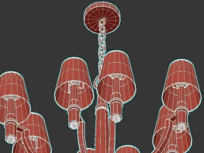 Dayton Chandelier 25 3D model