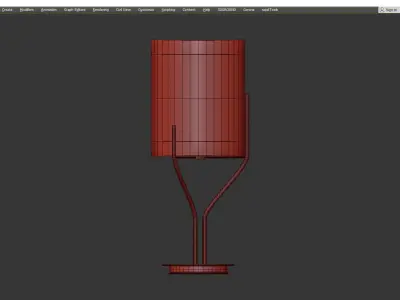 Chelsea House Castle Small Table Lamp Low-poly 3D model