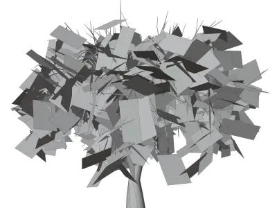 Tree Low Poly -Fantary Low-poly 3D model