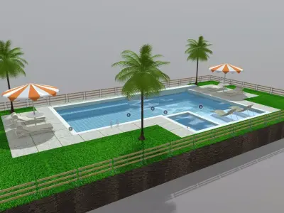 Swimming pool 3D model