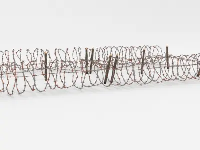 Barb Wire Obstacle 3D model