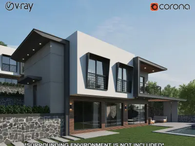 Modern Villas 1 3D model