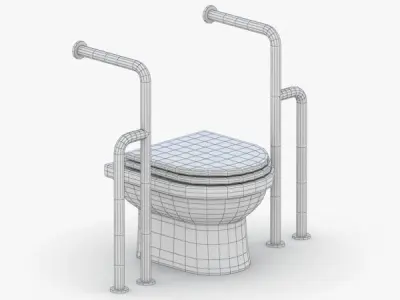 1550 - Toilet Low-poly 3D model