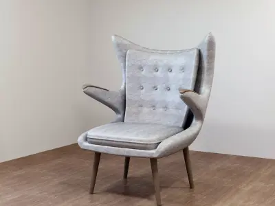 Arm chair 3D model 4